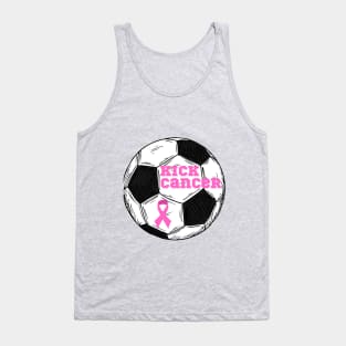 Kick cancer soccer Tank Top